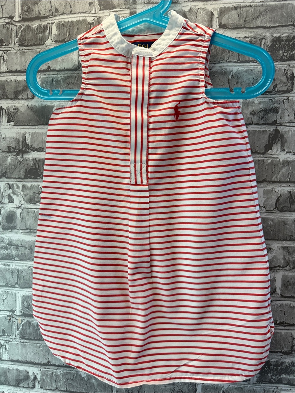 Polo by Ralph Lauren Red and White Striped dress